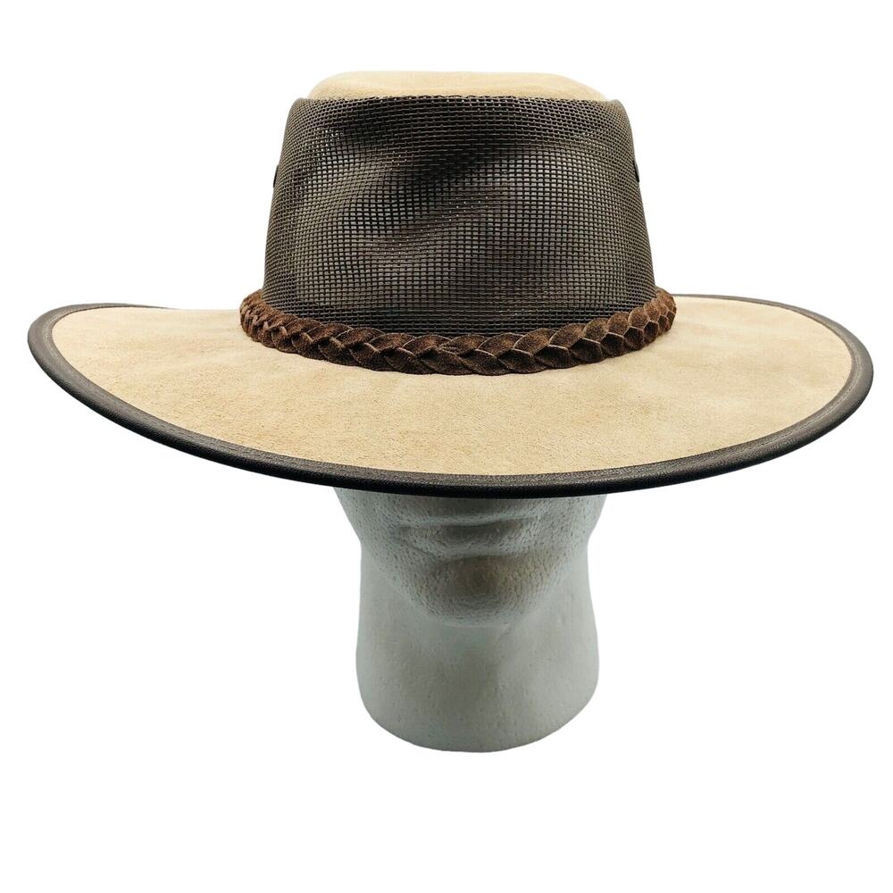 Barmah Hats made in australia 1058 drover suede size XL